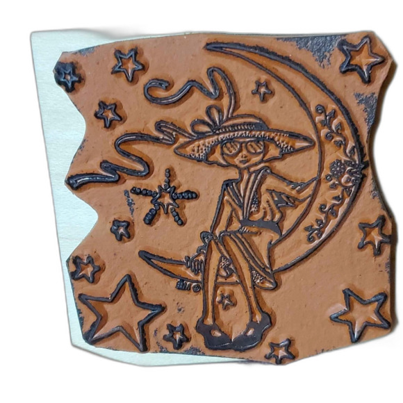 Mary Engelbreit On the Moon Rubber Stamp - Picture 3 of 5